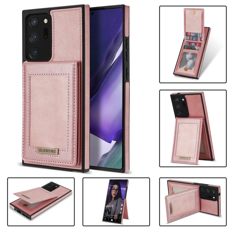 Custodia per telefono RFID con slot per schede a fogli mobili verticale N.Bekus, For Samsung Galaxy Note20, For Samsung Galaxy Note20 Ultra, For Samsung Galaxy S20+, For Samsung Galaxy S20