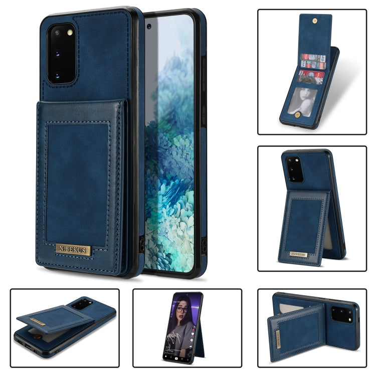 Custodia per telefono RFID con slot per schede a fogli mobili verticale N.Bekus, For Samsung Galaxy Note20, For Samsung Galaxy Note20 Ultra, For Samsung Galaxy S20+, For Samsung Galaxy S20