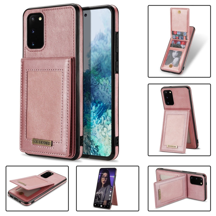 Custodia per telefono RFID con slot per schede a fogli mobili verticale N.Bekus, For Samsung Galaxy S20 FE, For Samsung Galaxy S20 Ultra, For Samsung Galaxy S21 Ultra 5G, For Samsung Galaxy S22+ 5G
