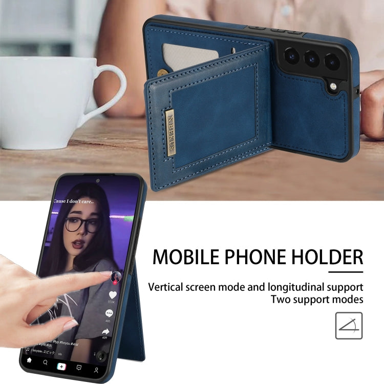 Custodia per telefono RFID con slot per schede a fogli mobili verticale N.Bekus, For Samsung Galaxy S22 5G, For Samsung Galaxy S21 5G, For Samsung Galaxy S21+ 5G, For Samsung Galaxy S21 FE 5G