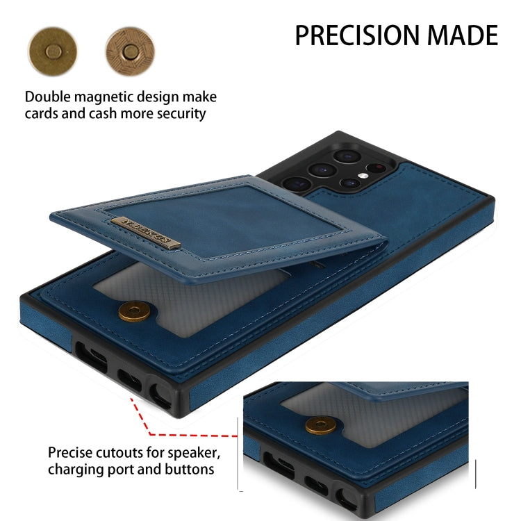 Custodia per telefono RFID con slot per schede a fogli mobili verticale N.Bekus, For Samsung Galaxy S22 Ultra 5G