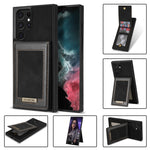 Custodia per telefono RFID con slot per schede a fogli mobili verticale N.Bekus, For Samsung Galaxy S22 Ultra 5G