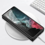 Custodia per telefono in pelle ultrasottile GKK con slot per schede, For Samsung Galaxy Z Fold4