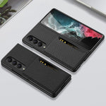 Custodia per telefono in pelle ultrasottile GKK con slot per schede, For Samsung Galaxy Z Fold4