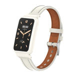 Cinturino per orologio con struttura in metallo in pelle microfibra, For Xiaomi Mi Band 7 Pro