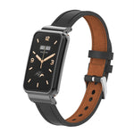 Cinturino per orologio con struttura in metallo in pelle microfibra, For Xiaomi Mi Band 7 Pro