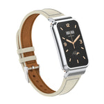 Cinturino per orologio con montatura in metallo in pelle a vita piccola, For Xiaomi Mi Band 7 Pro