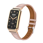 Cinturino per orologio con montatura in metallo in pelle a vita piccola, For Xiaomi Mi Band 7 Pro