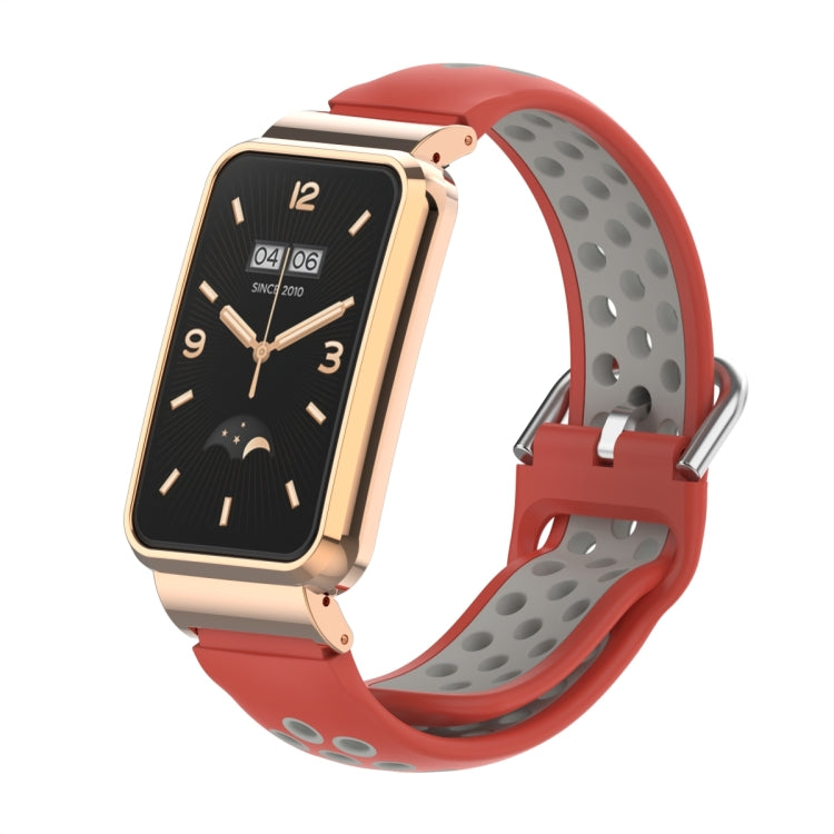 Cinturino per orologio con struttura in metallo siliconato, For Xiaomi Mi Band 7 Pro