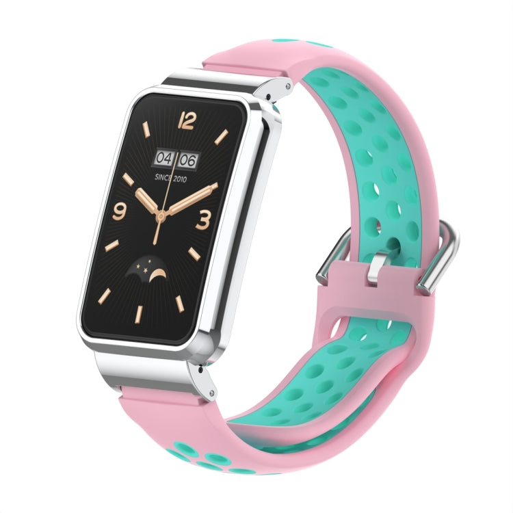 Cinturino per orologio con struttura in metallo siliconato, For Xiaomi Mi Band 7 Pro