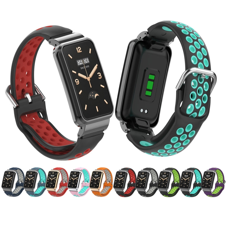 Cinturino per orologio con struttura in metallo siliconato, For Xiaomi Mi Band 7 Pro