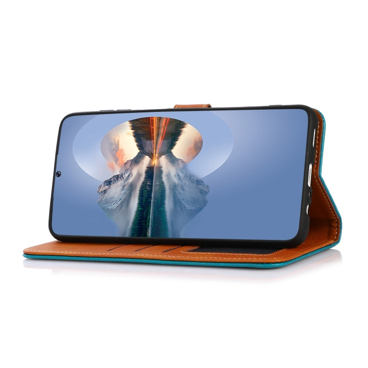 KHAZNEH Custodia per cellulare in pelle bovina bicolore, For OnePlus Ace Pro / 10T