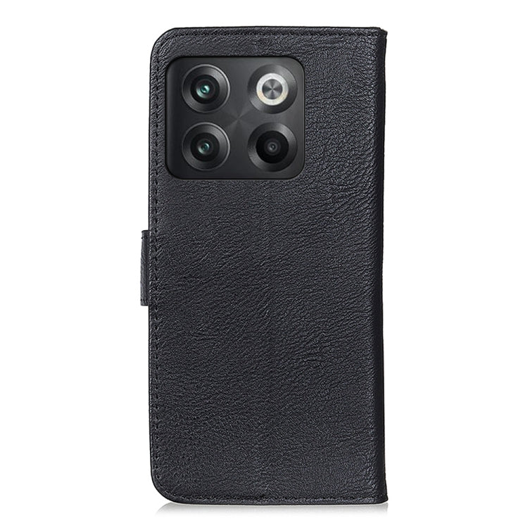 KHAZNEH Custodia per telefono in pelle con trama in pelle bovina, For OnePlus Ace Pro / 10T