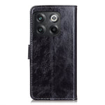 Custodia per telefono in pelle a vibrazione orizzontale con struttura retrò Crazy Horse, For OnePlus Ace Pro / 10T