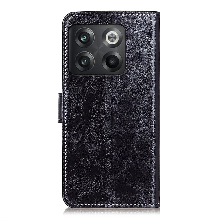 Custodia per telefono in pelle a vibrazione orizzontale con struttura retrò Crazy Horse, For OnePlus Ace Pro / 10T