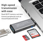 Lettore di schede OTG multifunzionale femmina USB 3.0 ADS-103, ADS-103