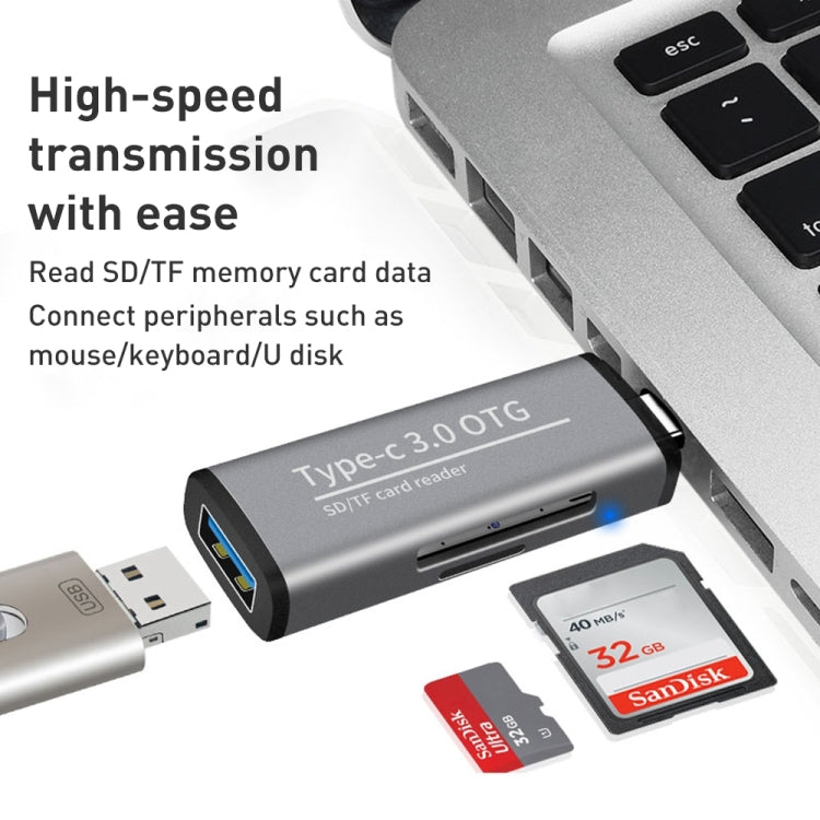 Lettore di schede OTG multifunzionale femmina USB 3.0 ADS-103, ADS-103