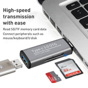 Lettore di schede OTG multifunzionale femmina USB 3.0 ADS-103, ADS-103