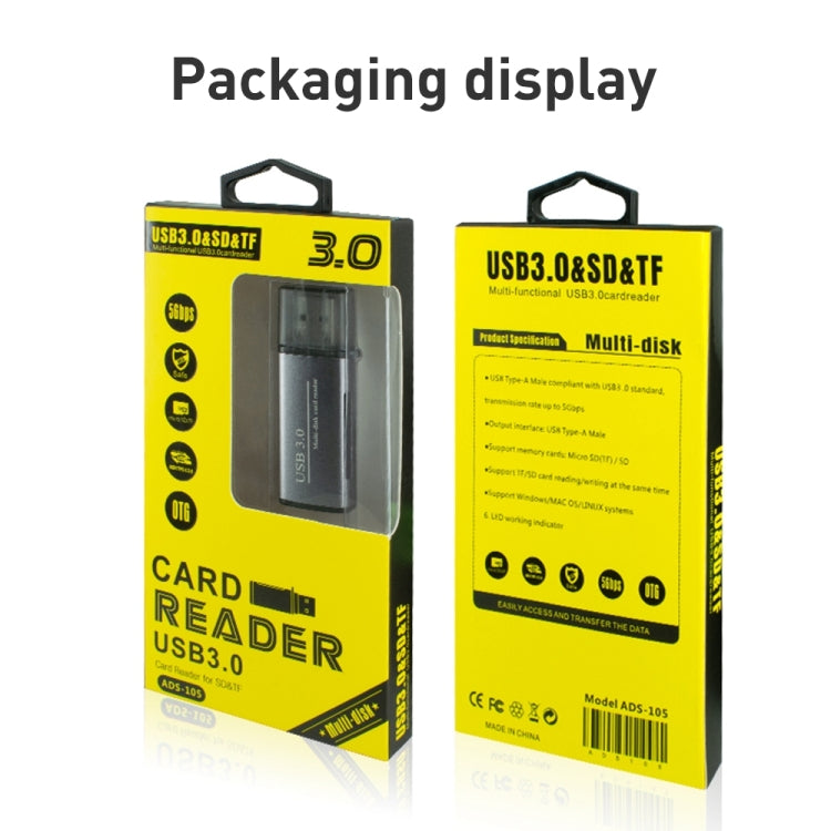 Lettore di schede multifunzione USB 3.0 ADS-105, ADS-105