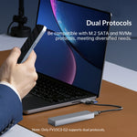 Custodia SSD NVMe M.2 ORICO 10 Gbps in alluminio