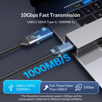 Custodia SSD NVMe M.2 ORICO 10 Gbps in alluminio