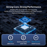 Custodia SSD NVMe M.2 ORICO 10 Gbps in alluminio