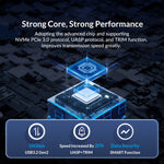 Custodia SSD ORICO USB3.2 Gen2 Type-C M.2 NVMe/NGFF
