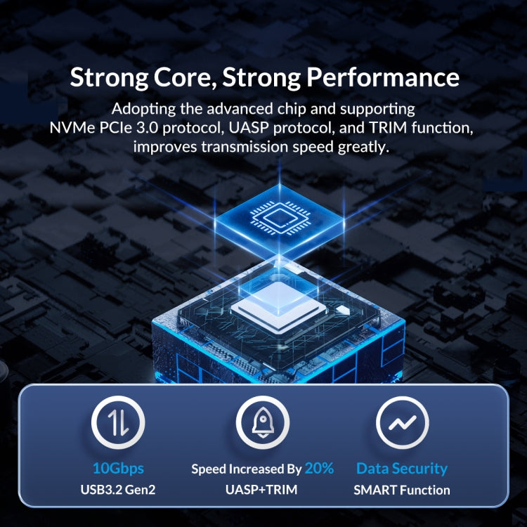 Custodia SSD ORICO USB3.2 Gen2 Type-C M.2 NVMe/NGFF