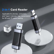 ORICO CS2T-A3 TF/SD Dual Port USB-A3.0 Lettore di schede a doppia lettura, CS2T-A3