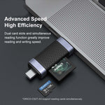 ORICO CS2T-A3 TF/SD Dual Port USB-A3.0 Lettore di schede a doppia lettura, CS2T-A3