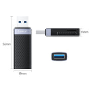 Lettore di schede a lettura singola USB-A3.0 a doppia porta TF/SD ORICO CS2D-A3, CS2D-A3