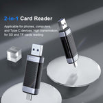 Lettore di schede a lettura singola USB-A3.0 a doppia porta TF/SD ORICO CS2D-A3, CS2D-A3