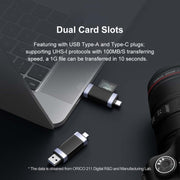 Lettore di schede a lettura singola USB-A3.0 a doppia porta TF/SD ORICO CS2D-A3, CS2D-A3