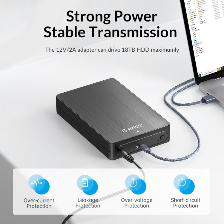 Custodia ORICO HM35C3 per disco rigido 3,5" USB 3.1 Gen1 Type-C