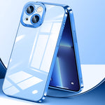Custodia per telefono ad alta trasparenza placcata in cristallo, For iPhone 14, For iPhone 14 Plus