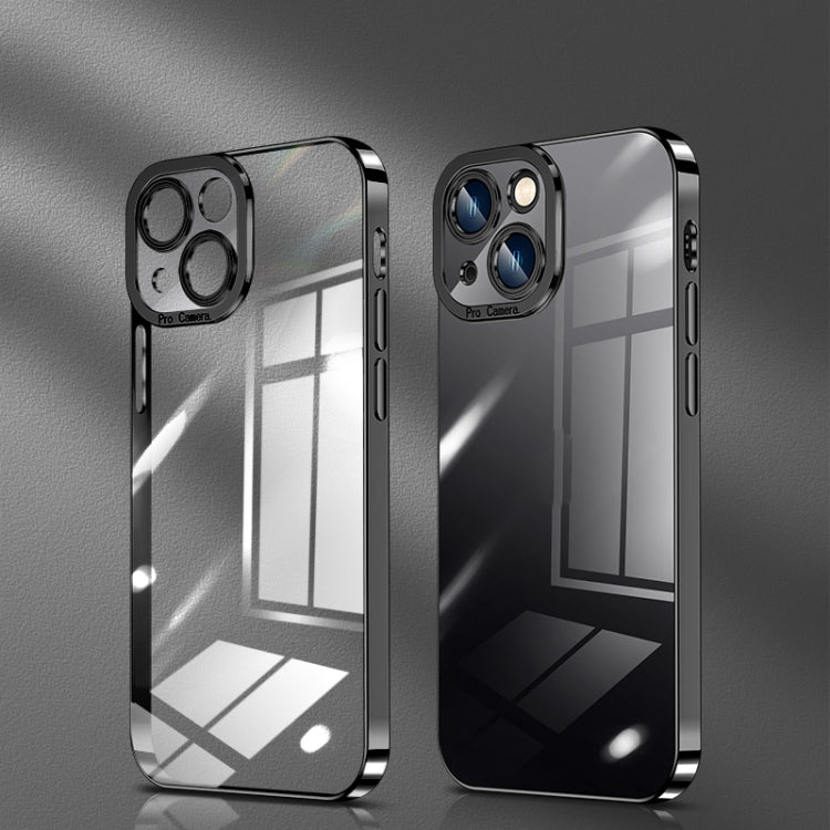 Custodia per telefono ad alta trasparenza placcata in cristallo, For iPhone 14, For iPhone 14 Plus