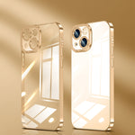 Custodia per telefono ad alta trasparenza placcata in cristallo, For iPhone 14, For iPhone 14 Plus