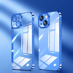 Custodia per telefono ad alta trasparenza placcata in cristallo, For iPhone 14, For iPhone 14 Plus