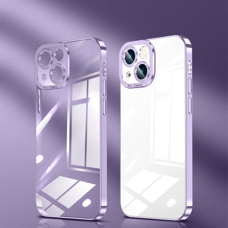 Custodia per telefono ad alta trasparenza placcata in cristallo, For iPhone 14 Pro, For iPhone 14 Pro Max