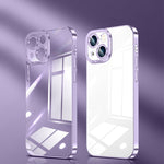Custodia per telefono ad alta trasparenza placcata in cristallo, For iPhone 12, For iPhone 12 Pro