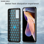 Custodia in TPU in fibra di carbonio con trama spazzolata, For Xiaomi Redmi Note 11 Pro / Note 11 Pro+