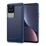 Custodia in TPU in fibra di carbonio con trama spazzolata, For Xiaomi Redmi K40S