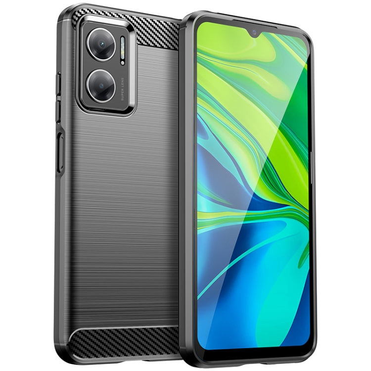 Custodia in TPU in fibra di carbonio con trama spazzolata, For Xiaomi Redmi Note 11E, For Xiaomi Redmi Note11T Pro 5G, For Xiaomi Redmi Note11T Pro+ 5G