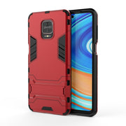 Custodia protettiva antiurto per PC + TPU con supporto, For Xiaomi Redmi Note 9 Pro Max, For Xiaomi Redmi Note 9S