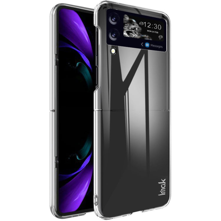 IMAK Wing II Custodia protettiva per PC Crystal Pro resistente all'usura, For Samsung Galaxy Z Flip4 5G