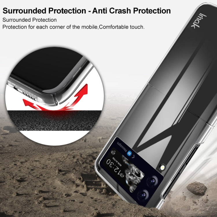IMAK Wing II Custodia protettiva per PC Crystal Pro resistente all'usura, For Samsung Galaxy Z Flip4 5G