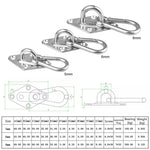 Gancio da soffitto per sacchi di sabbia Ganci per altalene per impieghi gravosi, 2 PCS 5mm 304 Stainless Steel, 2 PCS 5mm 316 Stainless Steel, 2 PCS 6mm 304 Stainless Steel, 2 PCS 6mm 316 Stainless Steel, 2 PCS 8mm 304 Stainless Steel                  ...