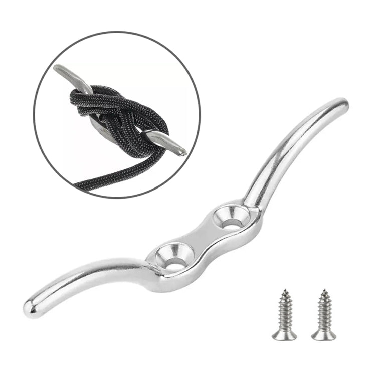 2 PZ Gancio per asta portabandiera marina in acciaio inossidabile 316 con vite, 2-1/2 inch, 4 inch, 6 inch