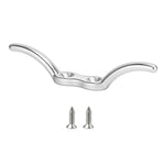 2 PZ Gancio per asta portabandiera marina in acciaio inossidabile 316 con vite, 2-1/2 inch, 4 inch, 6 inch