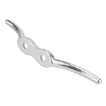 2 PZ Gancio per asta portabandiera marina in acciaio inossidabile 316 con vite, 2-1/2 inch, 4 inch, 6 inch